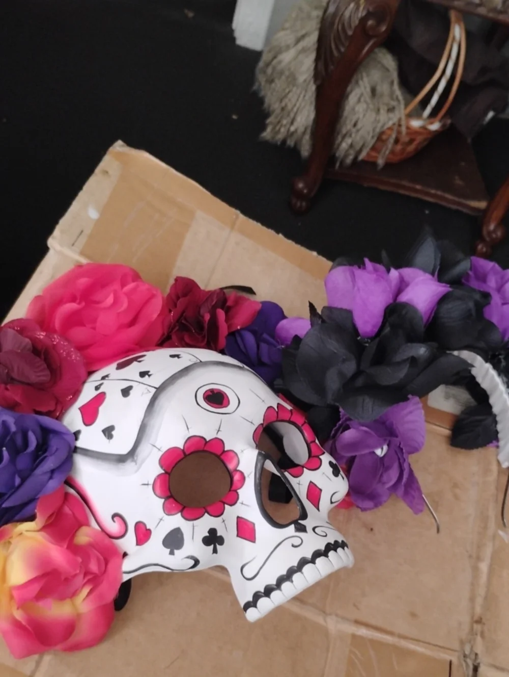 Day Of The Dead Mask And Headband